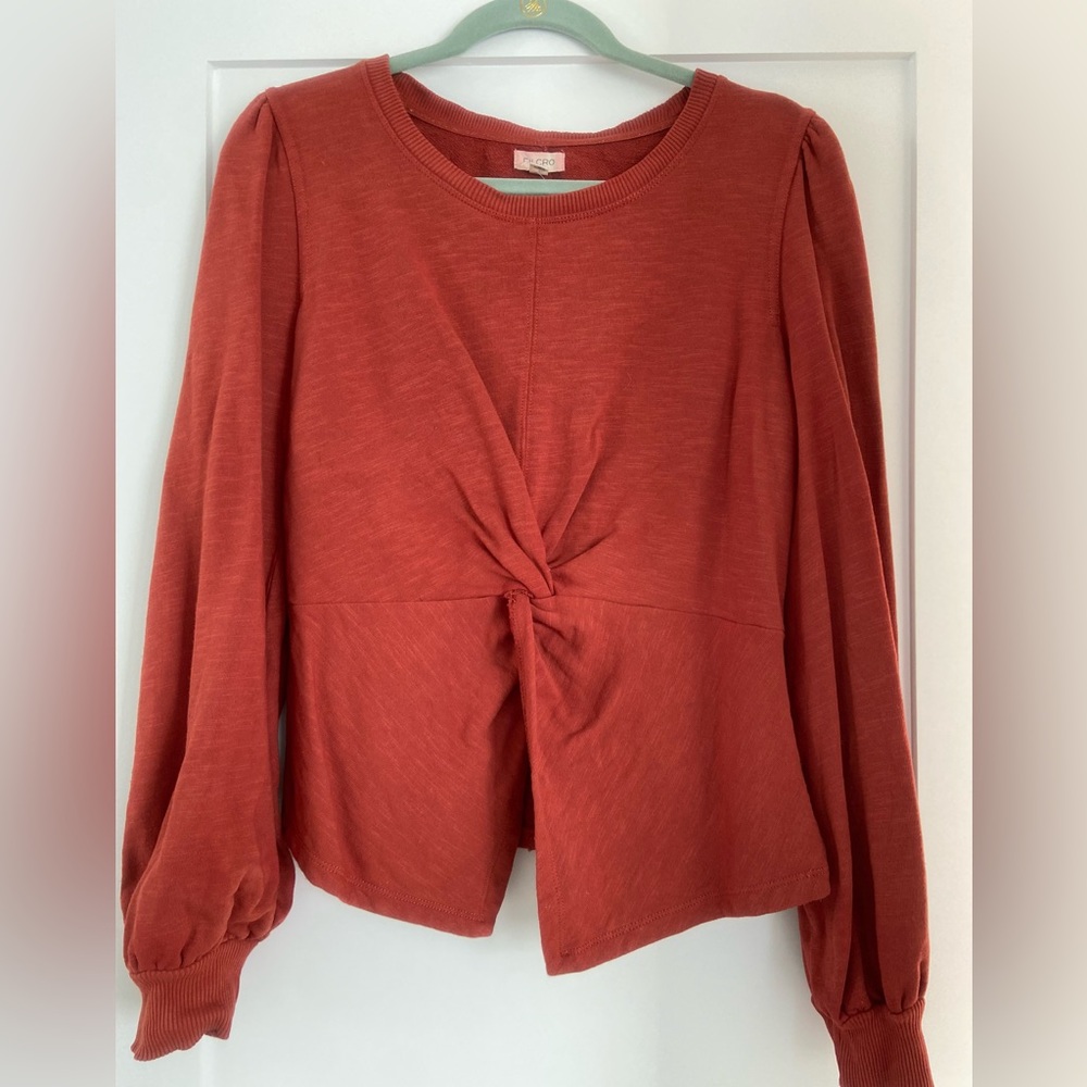 Anthropologie Pilcro Knot-front sweatshirt